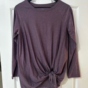Elegant Women's Long Sleeve Top in Purple